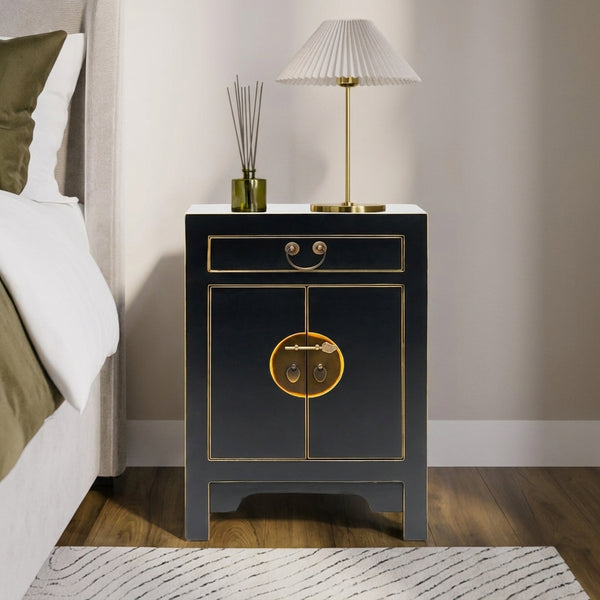 Chinese black and gilt small cabinet – The Nine Schools