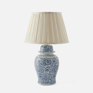 Large Blue and White Decorated Lamp Base - Return