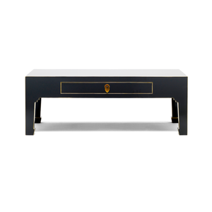 Qing black and gilt coffee table