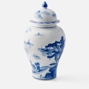 Large Ginger Jar with traditional Chinese Country Scene