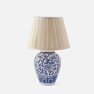 Blue and White Ceramic Lamp