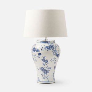 Giant Clematis Lamp - Blue and White