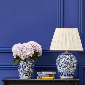 Blue and White Ceramic Lamp